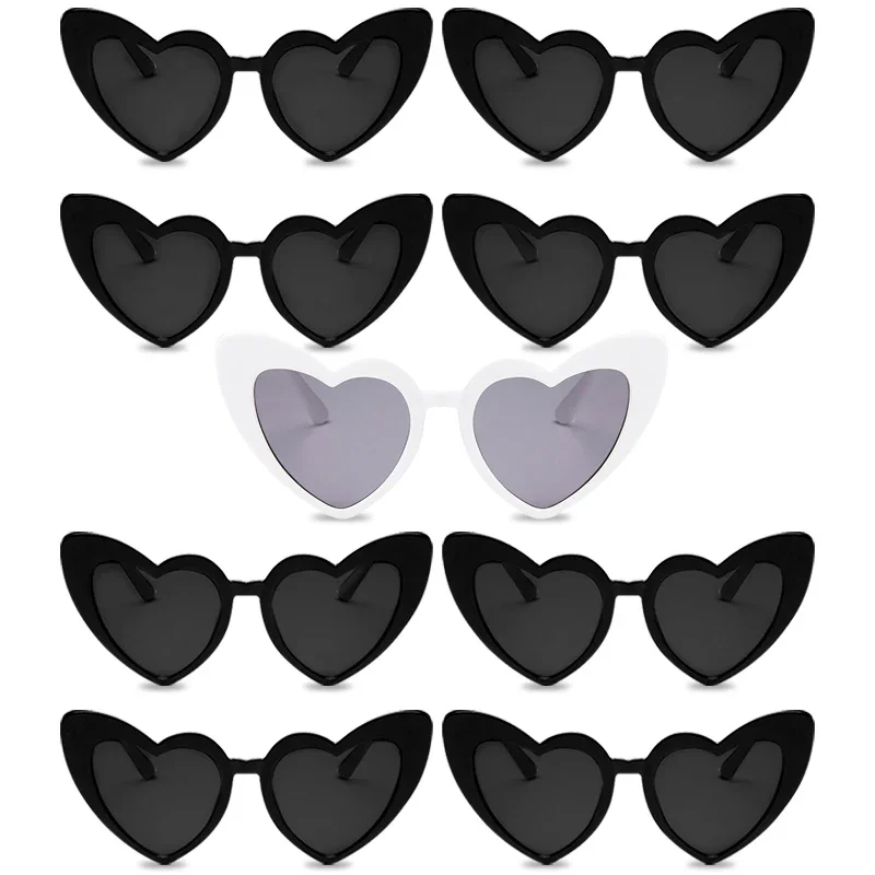 Wedding Supply Decor - Herzförmige Sonnenbrille für Junggesellenabschiede, Hochzeit, Brautparty,