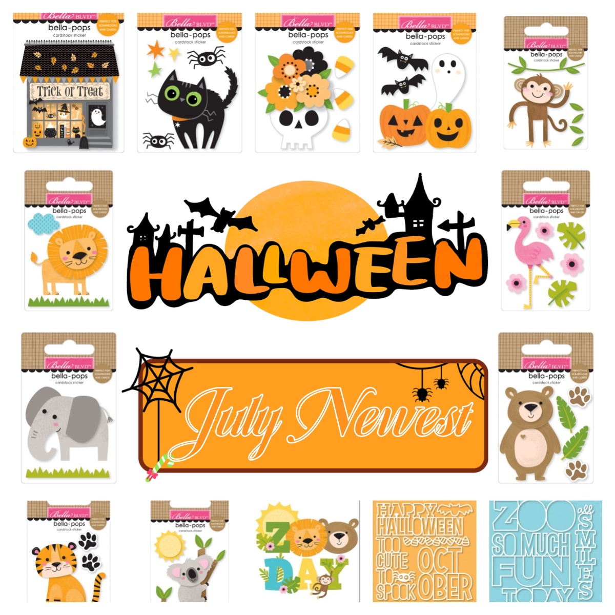 Wedding Zoo - 2026er Juli Zoo-Tag Halloween Metall-Stanzformen für