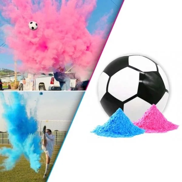 Wedding Day Supply Kit - Explodierendes Pulver-Fußball-Set zur Geschlechtsenthüllung mit Blauem