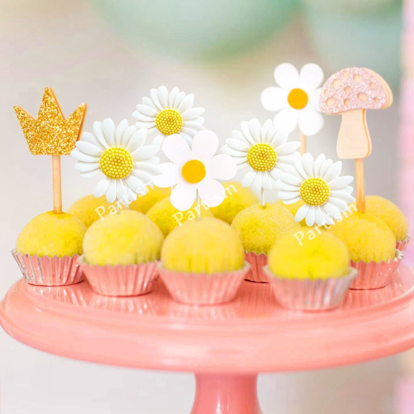 Confetti Balloon Set - 1set Harz Daisy Kuchen Topper Multi
