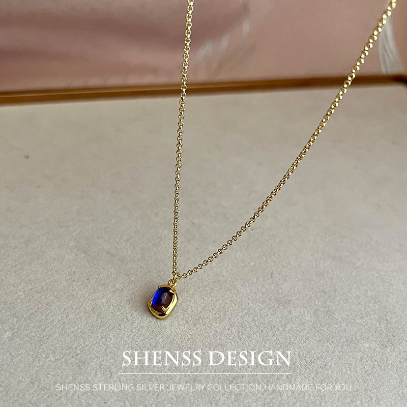 Wedding Package Gold - Einfache Temperament Anhänger Halskette Schmuck für