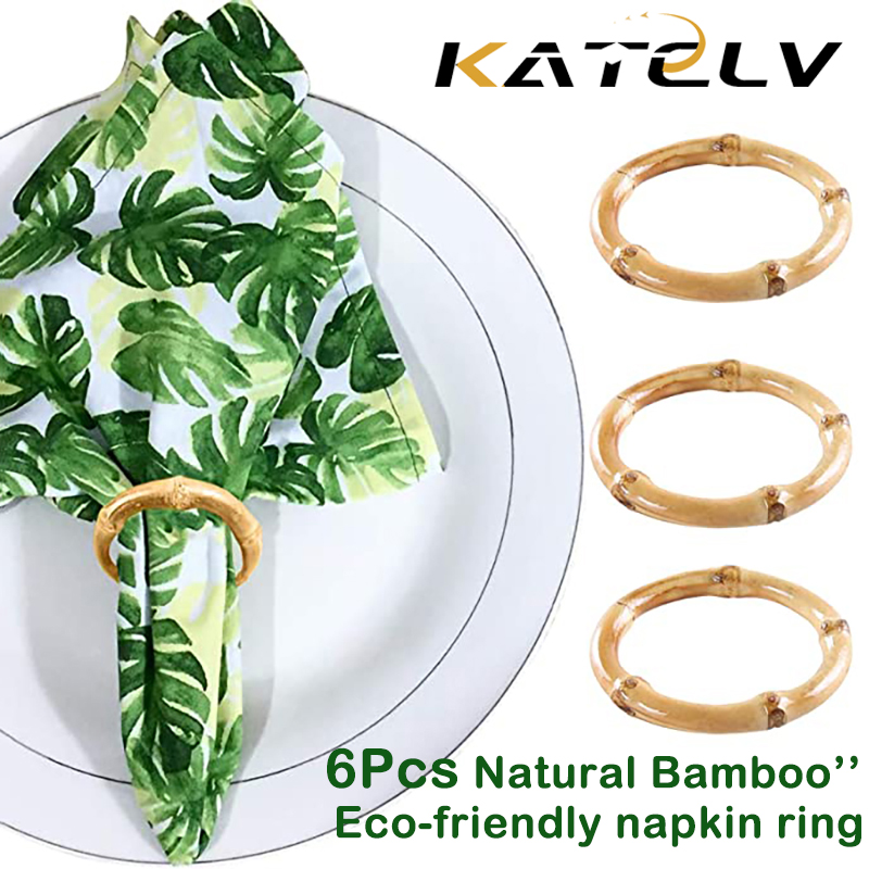 6Pcs Serviette Ringe Set Handg – Wedding Ceremony Supply Bewertung und Preis