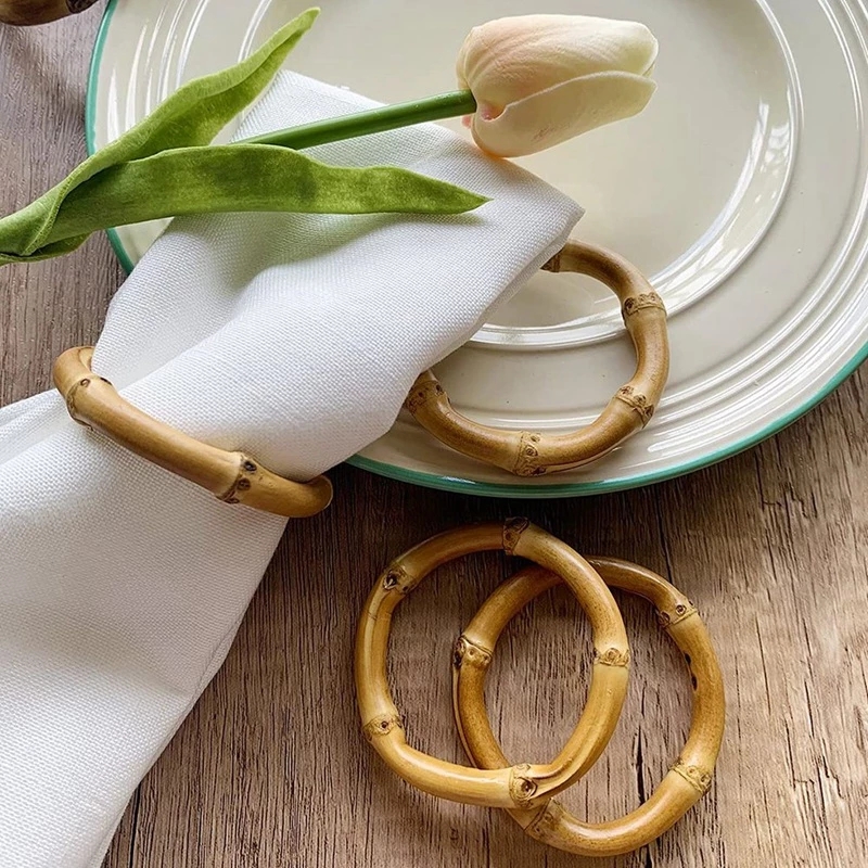 6Pcs Serviette Ringe Set Handg – Wedding Ceremony Supply Bewertung und Preis
