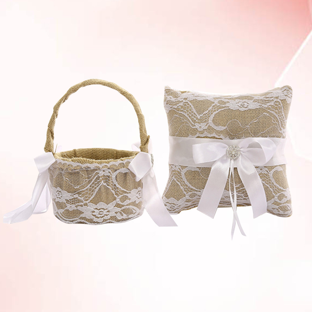 1 Set Hochzeitsringkissen aus  – Wedding Ceremony Supply Bewertung und Preis