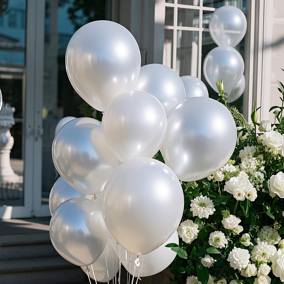 Perlweißes Ballonset, geeignet – Wedding Ceremony Supply Bewertung und Preis