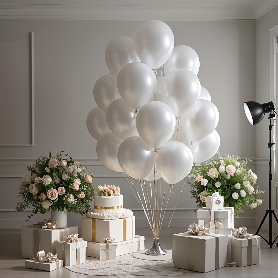 Perlweißes Ballonset, geeignet – Wedding Ceremony Supply Bewertung und Preis