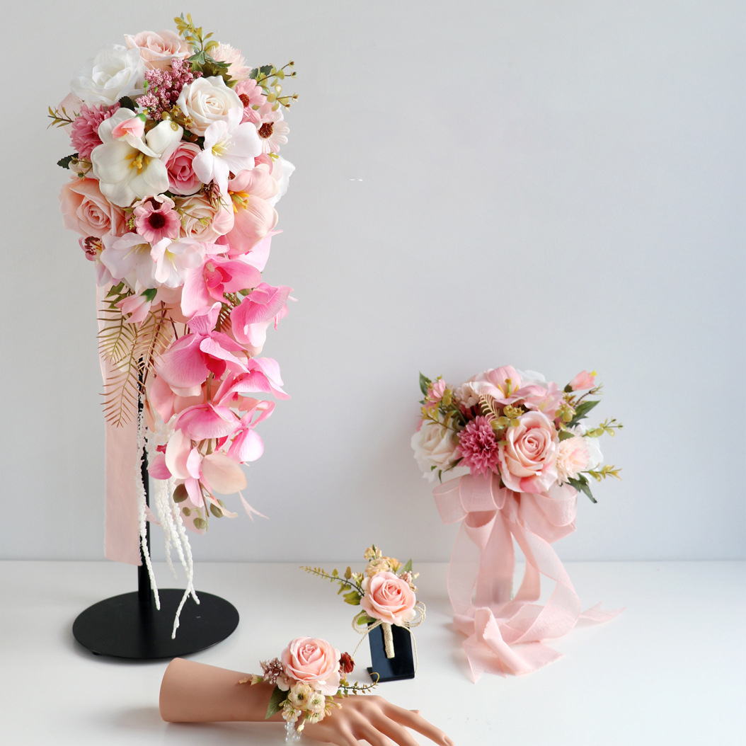 Yannew Rosa Hochzeitsstrauß Co – Wedding Ceremony Supply Bewertung und Preis