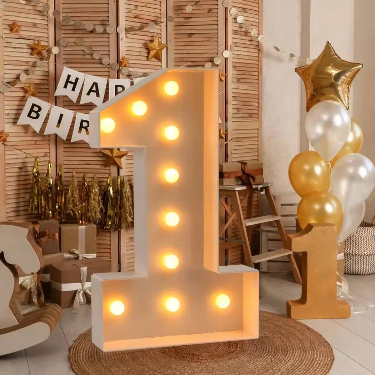Riesige LED-Zahlenleuchte für  – Confetti Balloon Set Bewertung und Preis