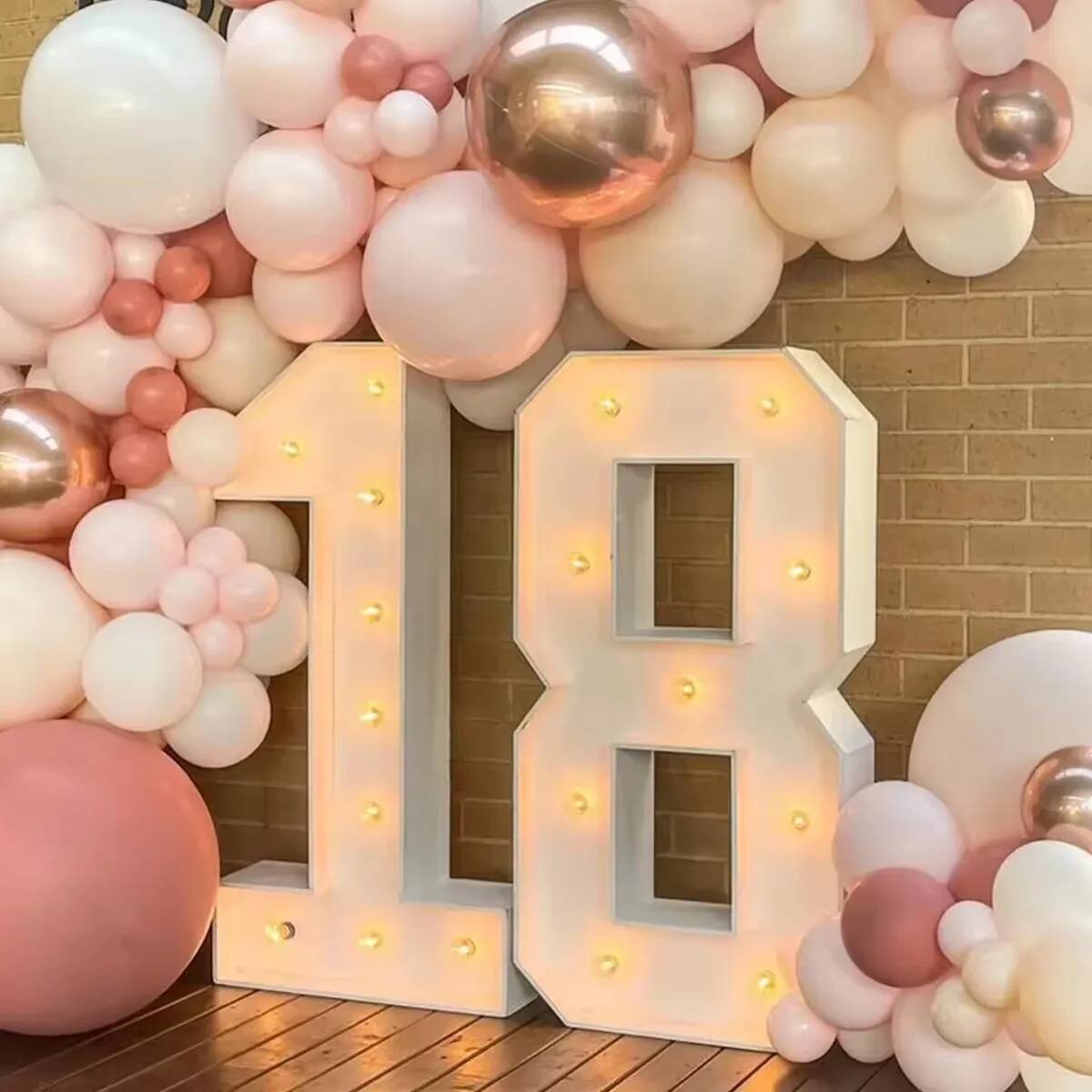 Riesige LED-Zahlenleuchte für  – Confetti Balloon Set Bewertung und Preis