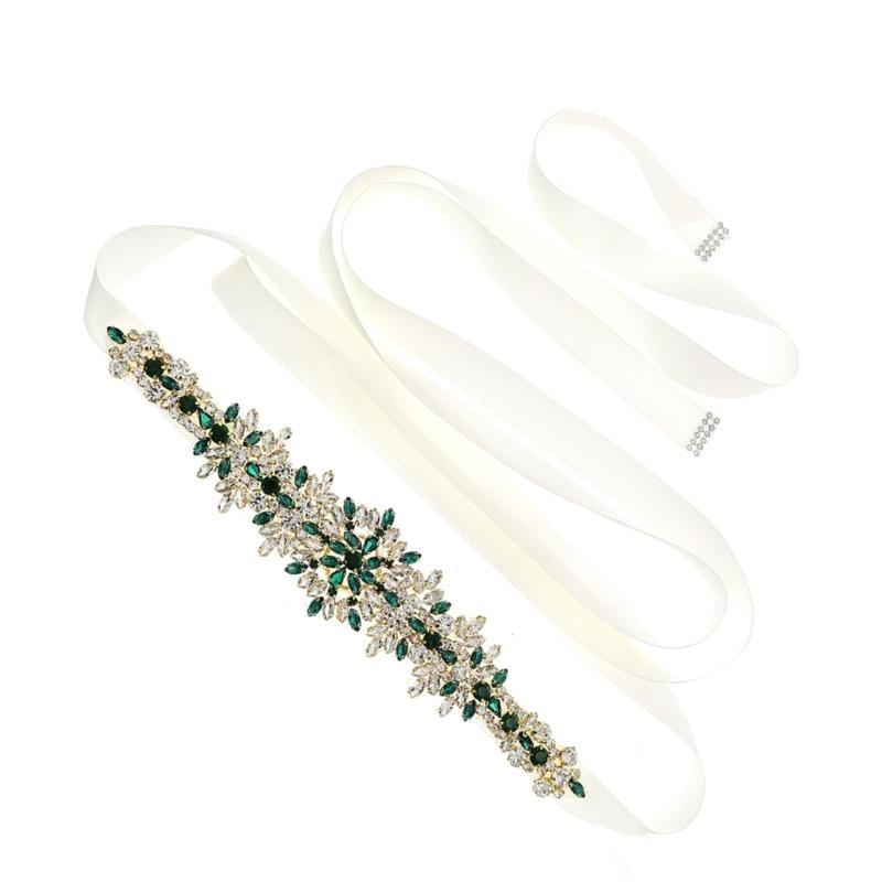 652F Luxuriöser Kristall-Schär – Bridal Sash Ribbon Bewertung und Preis