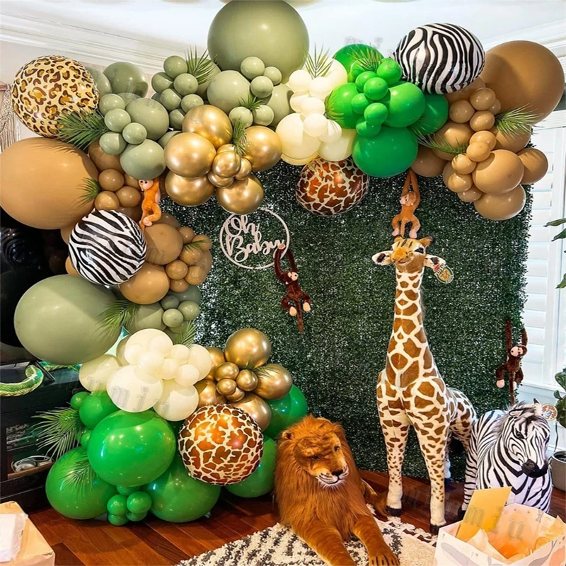 Dschungel Safari grüne Ballon  – Wedding Day Supply Kit Bewertung und Preis