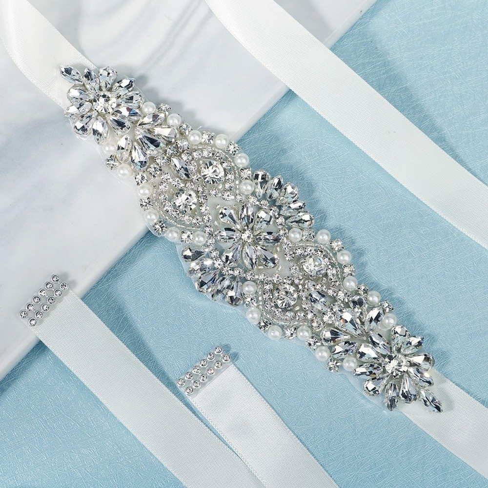 Modischer Brautgürtel mit Schl – Bridal Sash Ribbon Bewertung und Preis