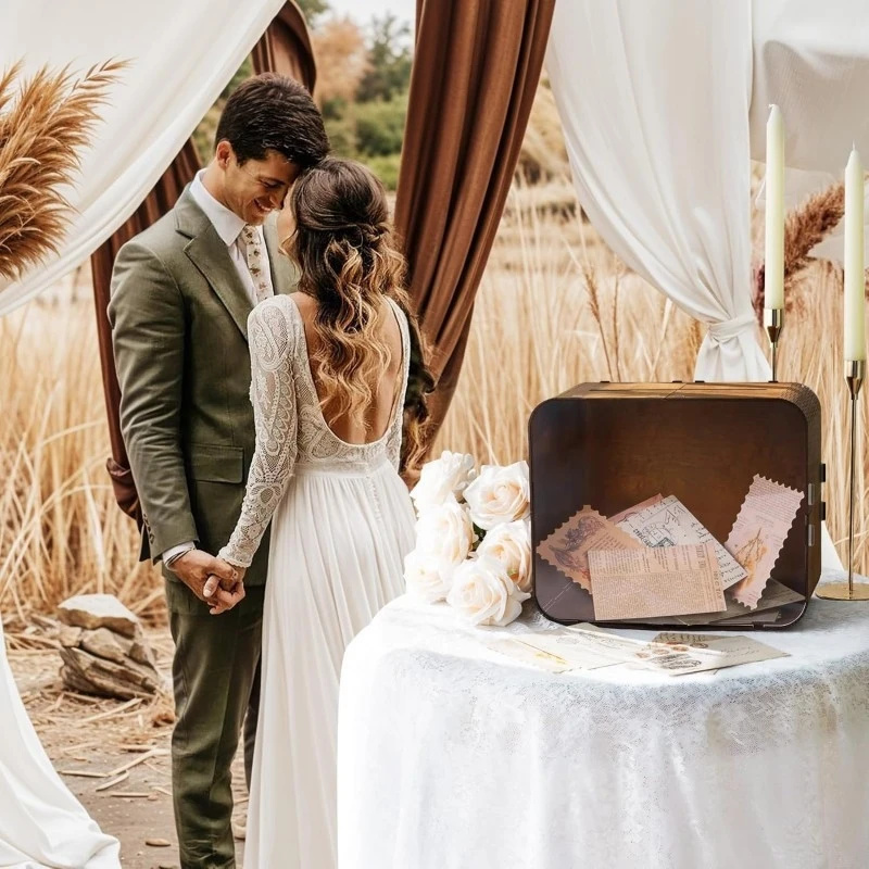 Hölzerne Hochzeitskartenbox mi – Wedding Ceremony Supply Bewertung und Preis