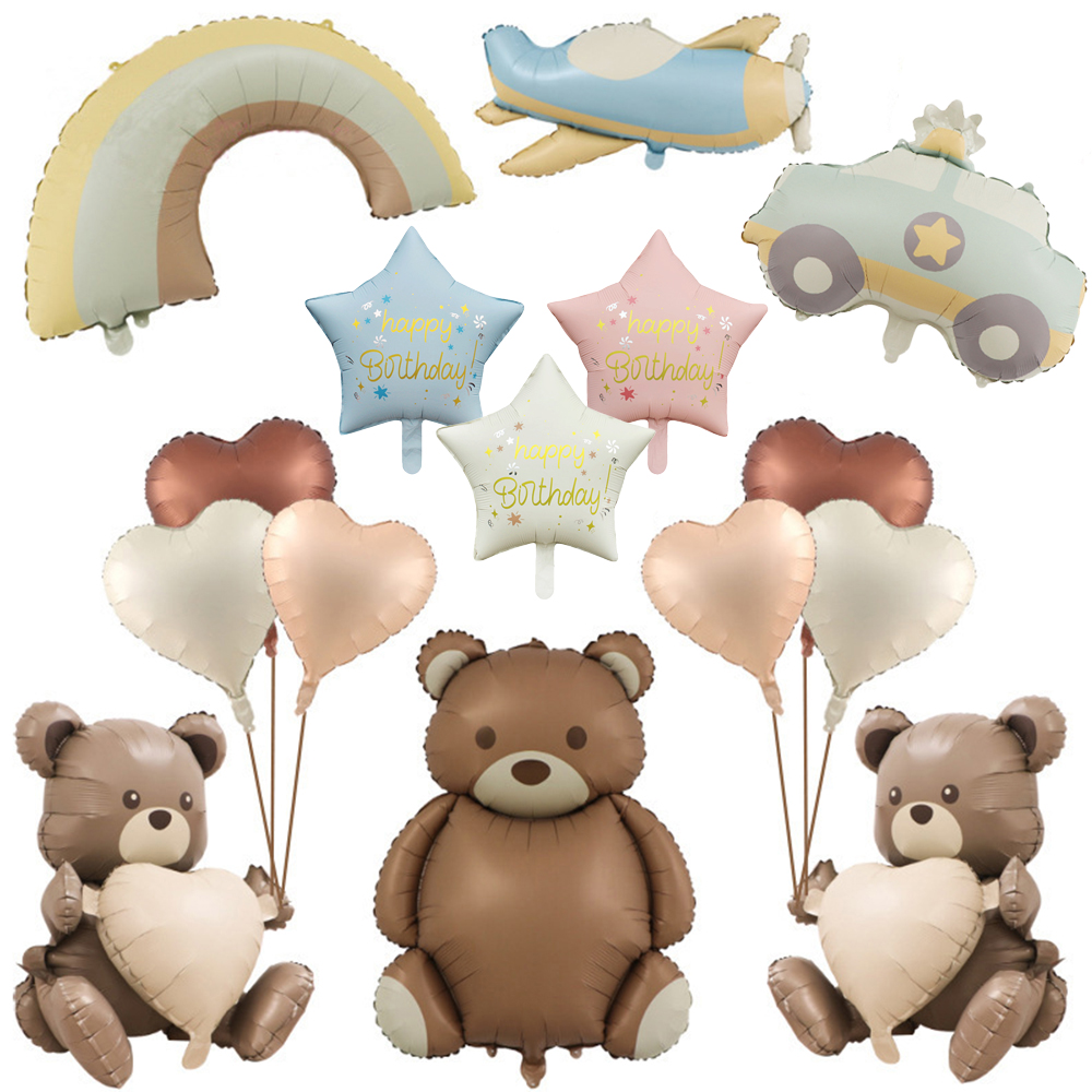 Große matte braune Bär Folienb – Confetti Balloon Set Bewertung und Preis