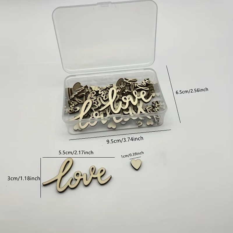 Box-Set mit 120 Stück Holz-Lie – Wedding Ceremony Supply Bewertung und Preis