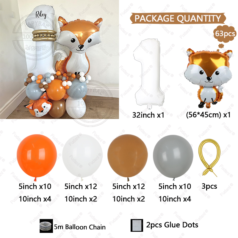 63Pcs Dschungel Zoo Smart Fox  – Wedding Zoo Bewertung und Preis