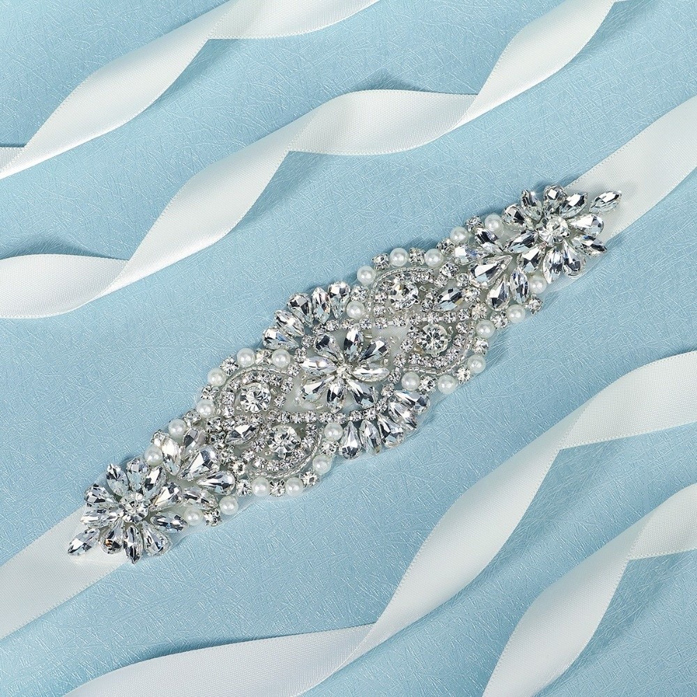 Modischer Brautgürtel mit Schl – Bridal Sash Ribbon Bewertung und Preis
