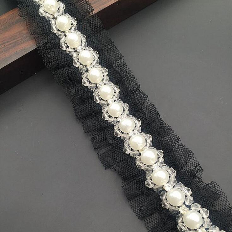 1 yard 1,5 cm Elfenbein Perle  – Bridal Sash Ribbon Bewertung und Preis