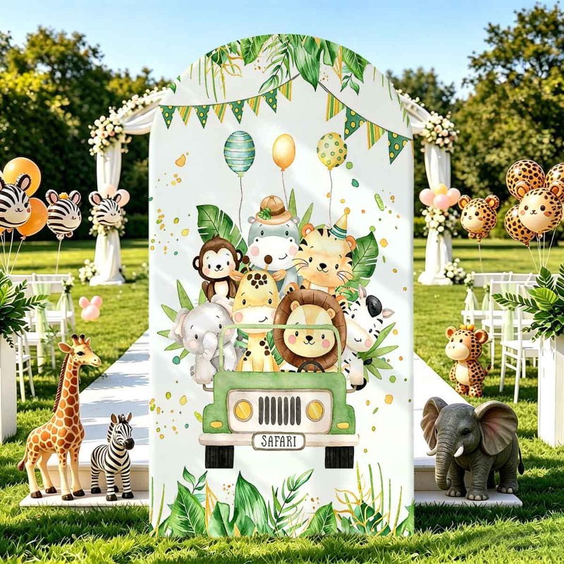 Dschungel-Safari-Party-Bogenhi – Photo Booth Prop Bewertung und Preis