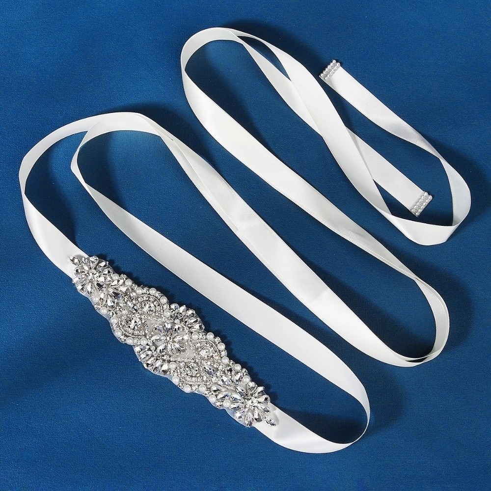 Modischer Brautgürtel mit Schl – Bridal Sash Ribbon Bewertung und Preis